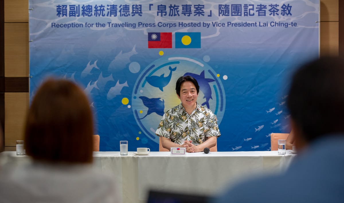 Lai Ching-te, in 2022, on as visit to Palau while Taiwan's vice-president (Wang Yu Ching/Taiwan Presidential Office/Flickr)
