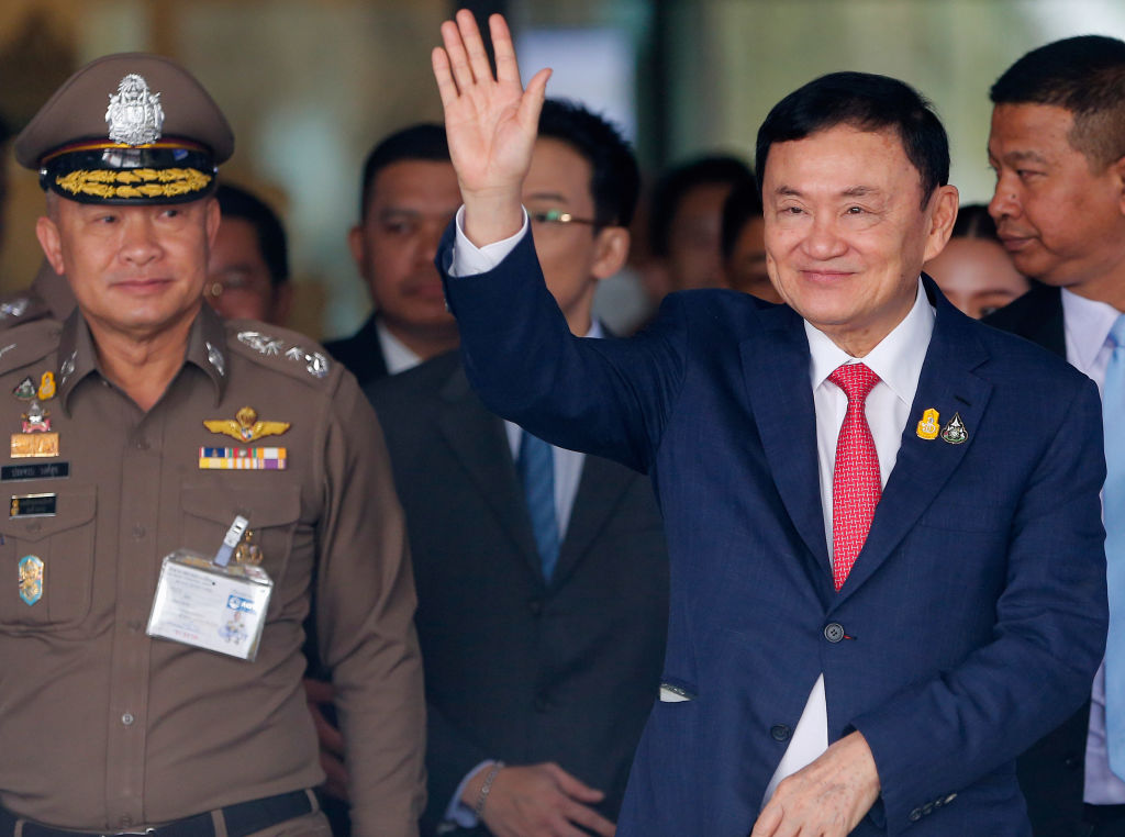 Former Thai Prime Minister Thaksin Shinawatra in August after returning from exile to Thailand (Chaiwat Subprasom via Getty Images)