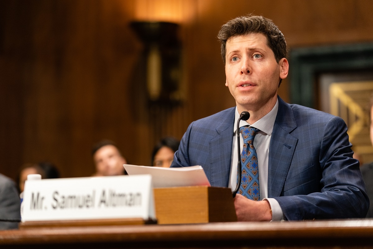 Sam Altman, chief executive officer and co-founder of OpenAI, speaks during a Senate Judiciary Subcommittee hearing in Washington, DC, US, on Tuesday, May 16, 2023. Congress is debating the potential and pitfalls of artificial intelligence as products like ChatGPT raise questions about the future of creative industries and the ability to tell fact from fiction. Photographer: Eric Lee/Bloomberg via Getty Images