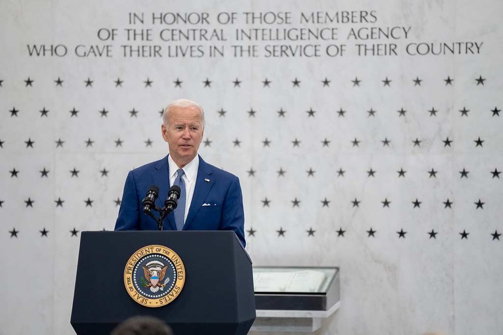 US President Joe Biden addressing CIA officers (Adam Schultz/Official White House Photo)