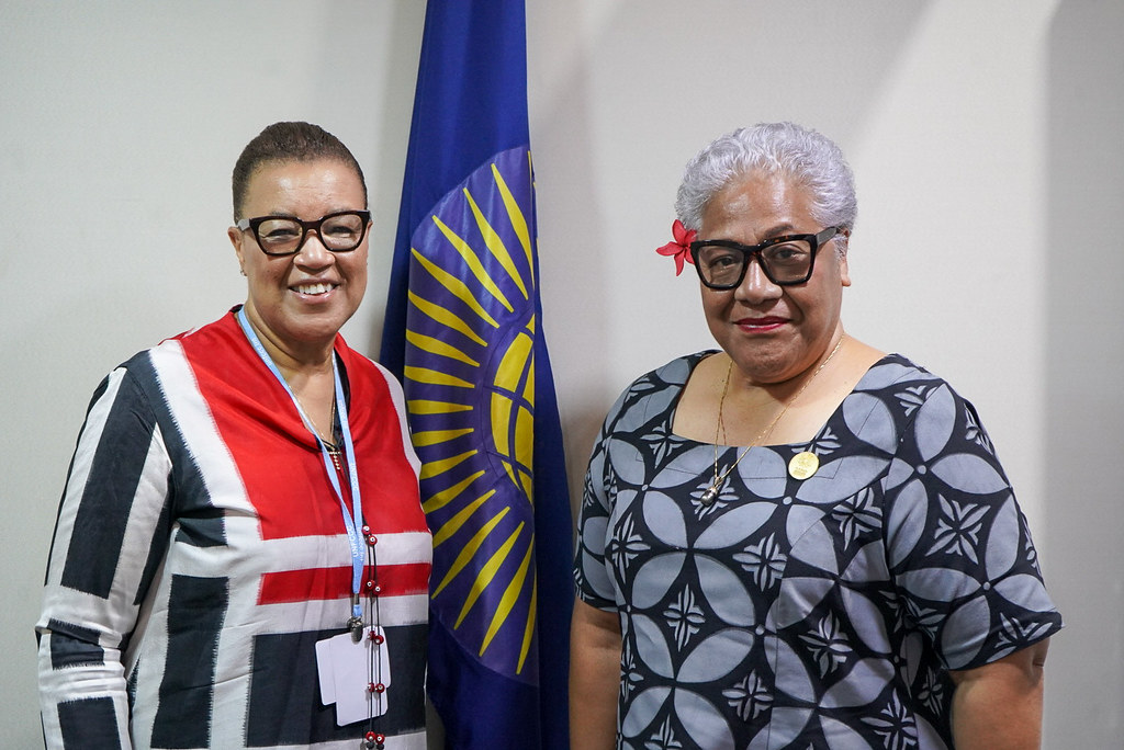 Commonwealth Secretary-General with Prime Minister of Samoa, Fiamē Naomi Mataʻafa