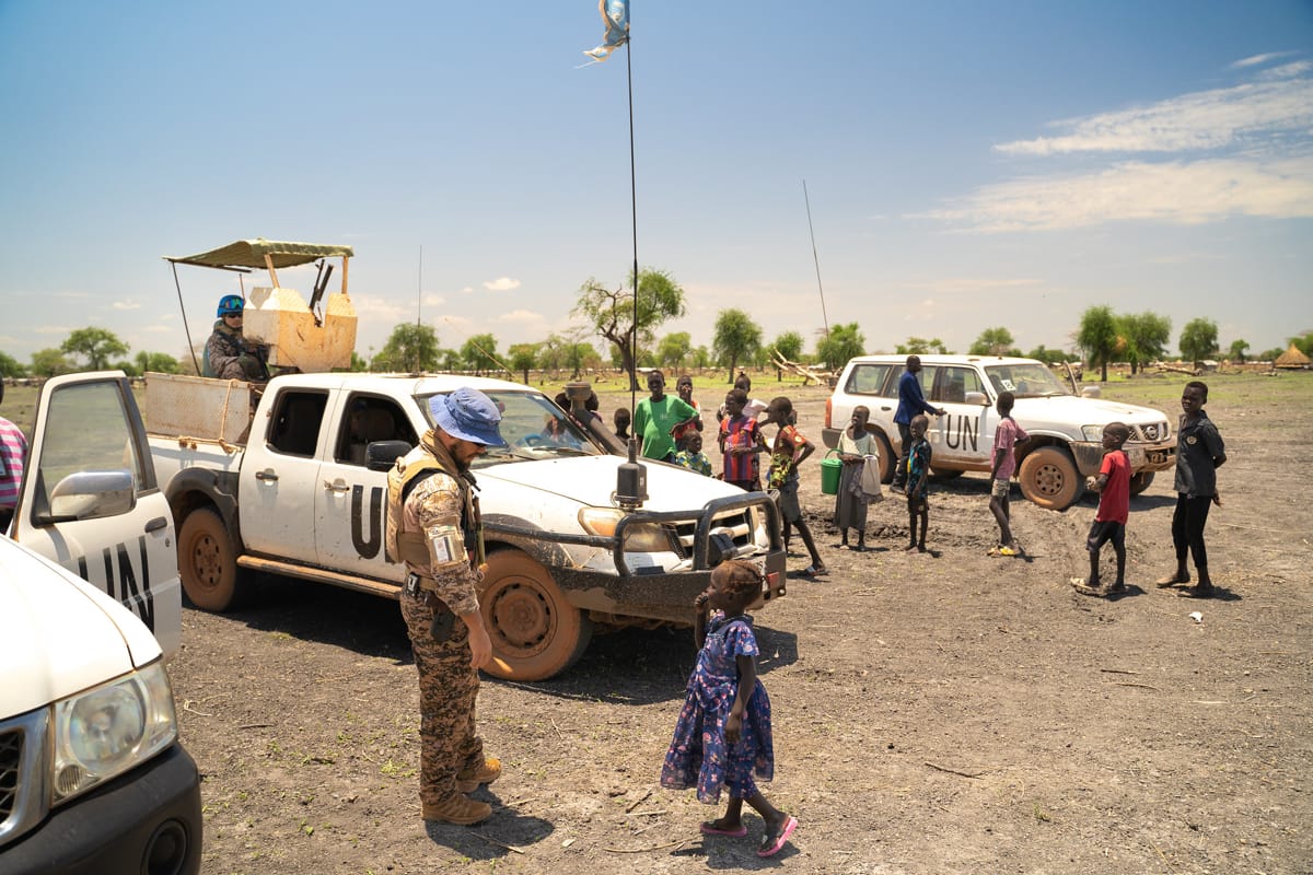 South Sudanese refugees, who initially sought shelter from conflict in 2013 by fleeing neighbouring Sudan, last year headed back to their home country because of escalating violence in Sudan's capital, Khartoum (Peter Bateman/UNMISS)