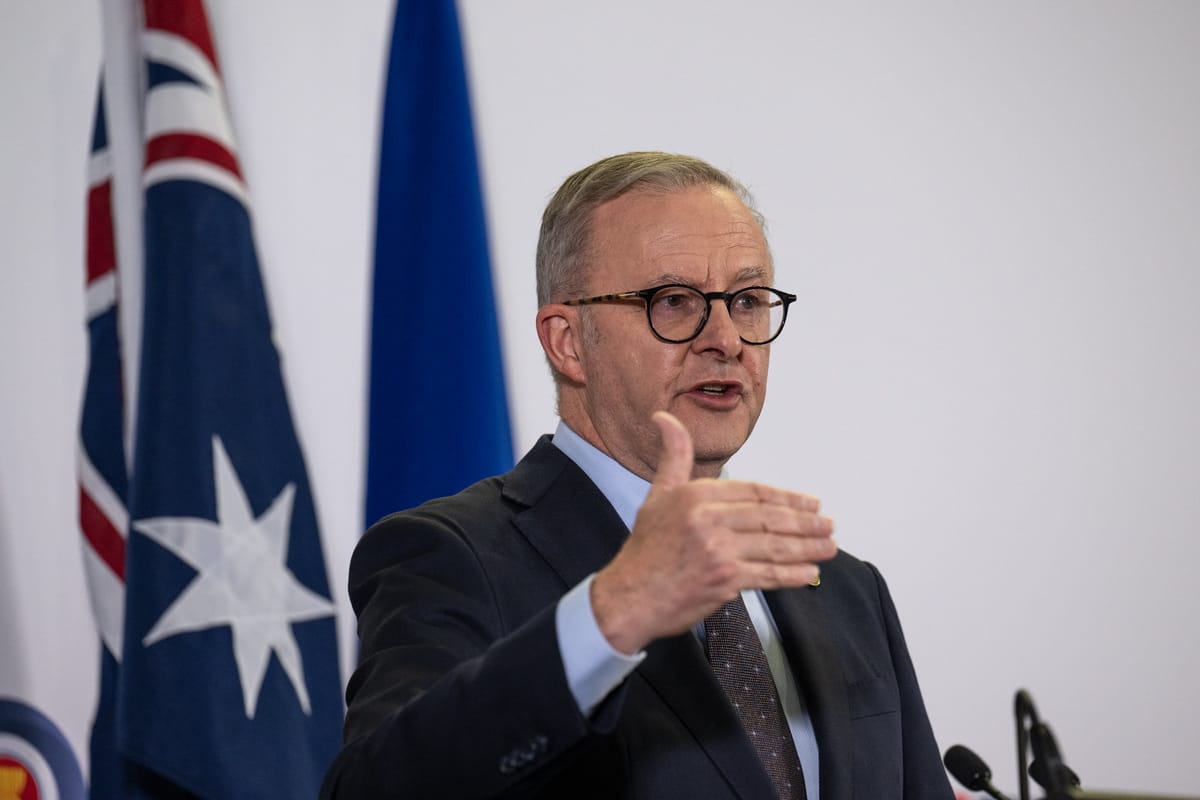 Prime Minister Anthony Albanese: We know social media is causing social harm, and is taking kids away from real friends and real experiences (Penny Stephens/ASEAN-Australia Special Summit)