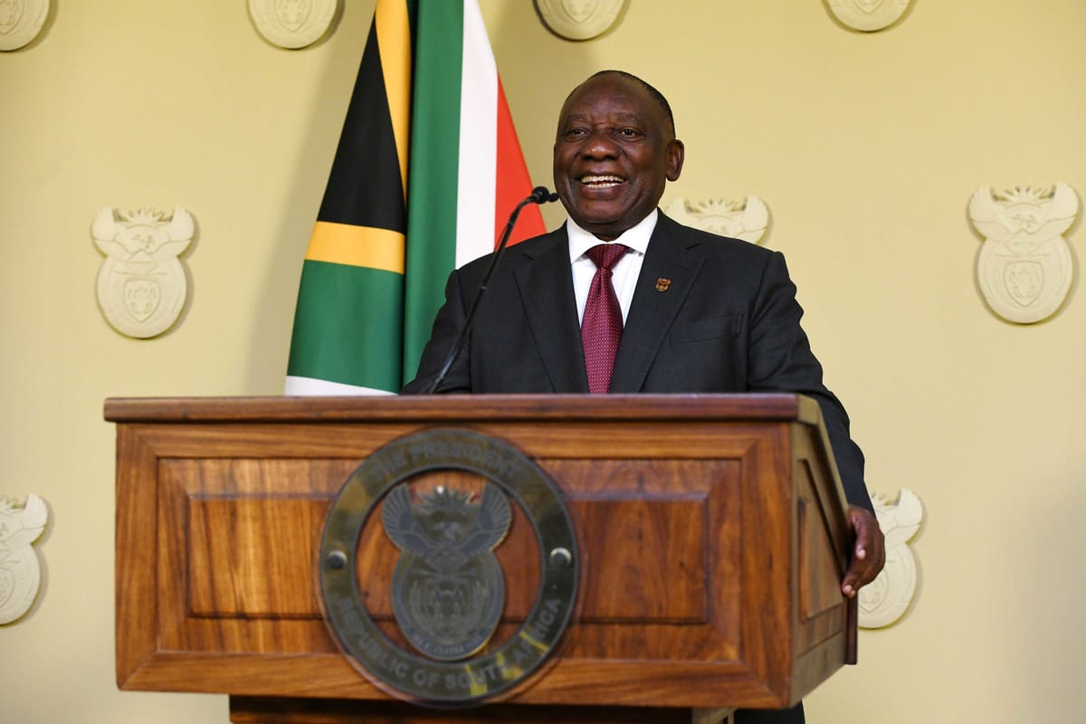 President Cyril Ramaphosa addresses the nation on the appointment of the new national executive, 1 July 2024 (GCIS/GovernmentZA)