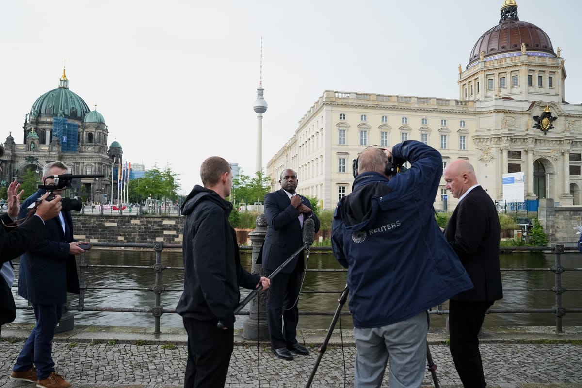 New Foreign Secretary David Lammy in Berlin on his first official trip overseas (Ben Dance/FCDO/Flickr)