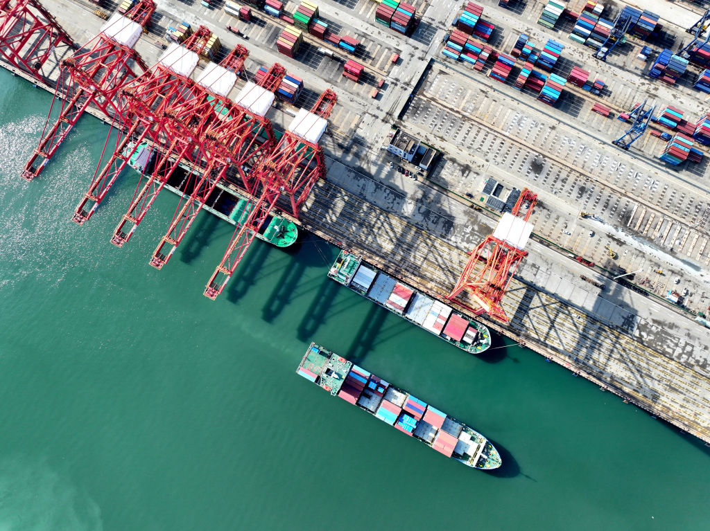 The container terminal at Lianyungang Port, Jiangsu province, China (CFOTO/Future Publishing via Getty Images)