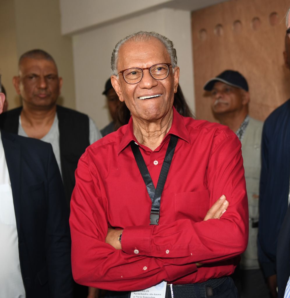 Navinchandra Ramgoolam won Sunday's parliamentary election in the island country (Li Yahui/Xinhua via Getty Images)