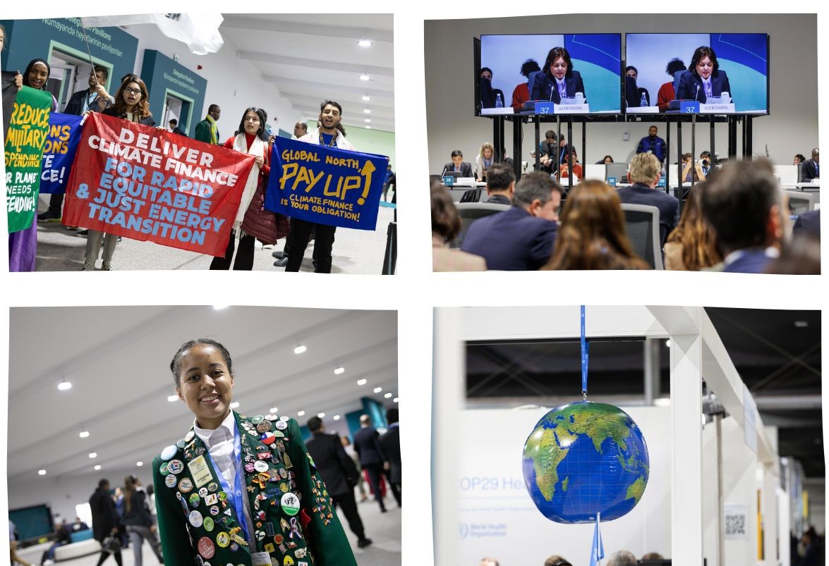 Scenes from COP29 (Photos via UN Climate Change/Flickr)