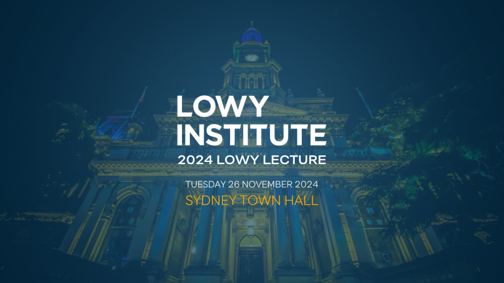 2024 Lowy Lecture