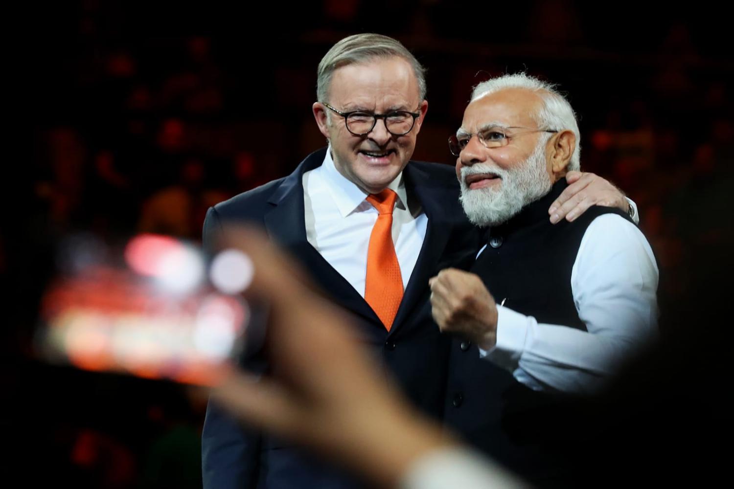 If Narendra Modi is “the boss”, as Anthony Albanese put it, Australians are yet to be convinced (Lisa Maree Williams/Getty Images)