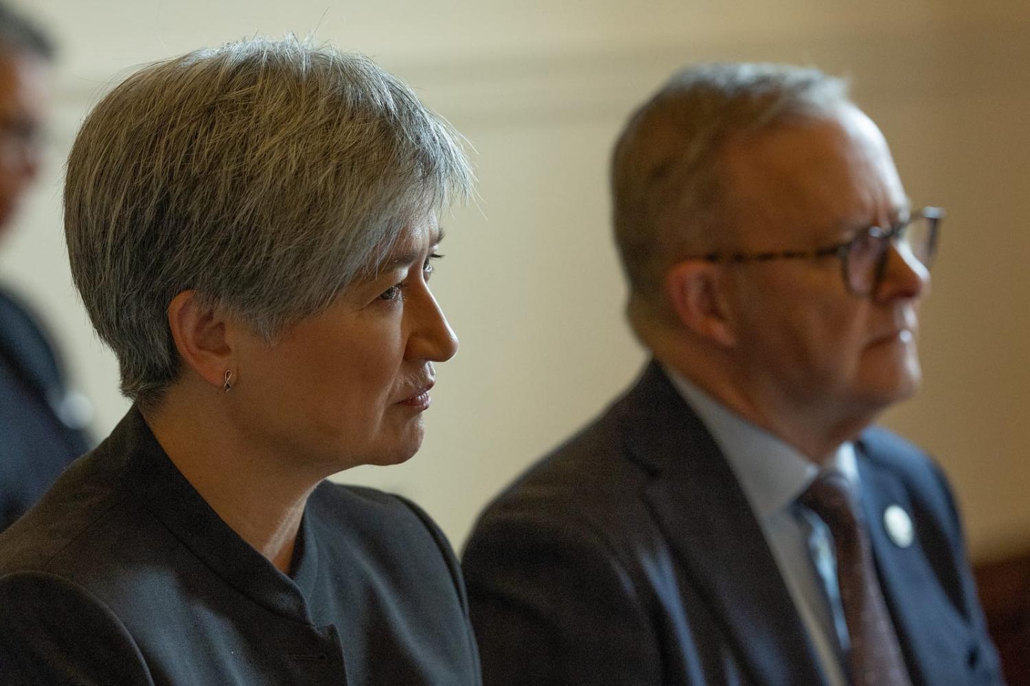 Foreign Minister Penny Wong with Prime Minister Anthony Albanese (Steve Christo/2024 ASEAN-Australia Special Summit)