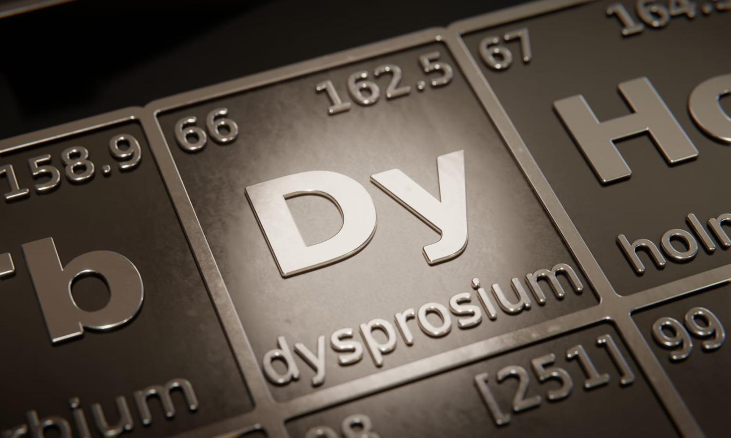 Dysprosium, a heavy rare earth element used in powerful magnets (HT Ganzo/Getty Images Plus)