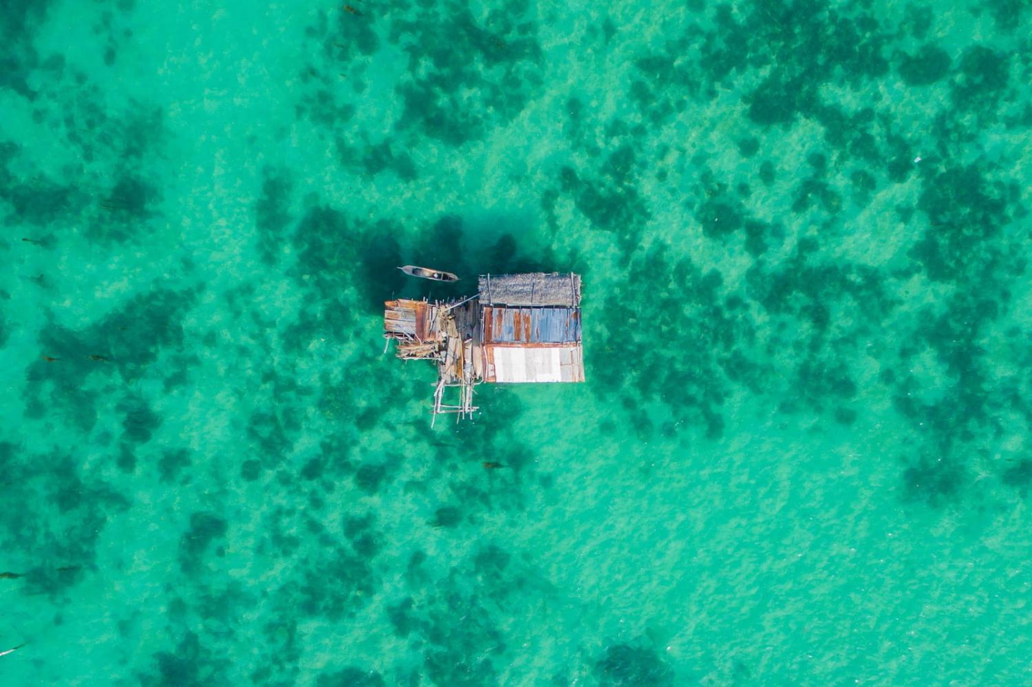 Sea nomad water village off Bodgaya Island, Malaysia (Getty Images)