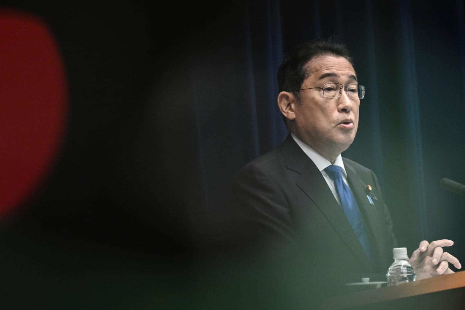 Fumio Kishida, Japan’s prime minister, announcing on Wednesday that he won’t run for a second term as leader of the long-ruling Liberal Democratic Party in September, opening the way for a race to succeed him (Philip Fong/AFP/Bloomberg via Getty)