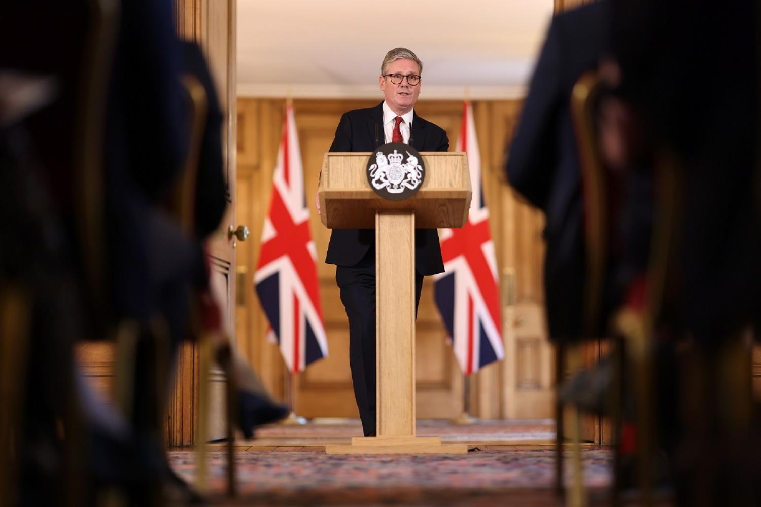 UK Prime Minister Keir Starmer holds a press conference at No 10 Downing Street on 1 August 2024 (Lauren Hurley/No 10 Downing Street/Flickr)