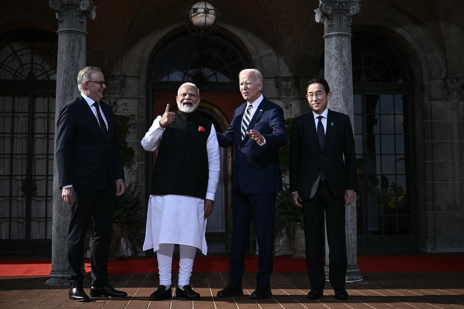 Quad leaders meet in Wilmington, Delaware, on 21 September 2024 (Brendan Smialowski/AFP via Getty Images)