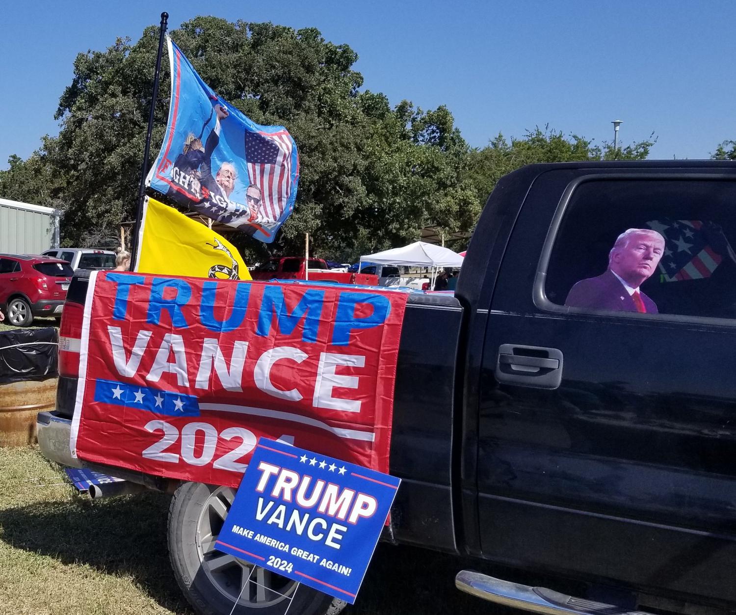 Trump paraphernalia for sale at street fair. (Gilbert Mercier/Flickr)