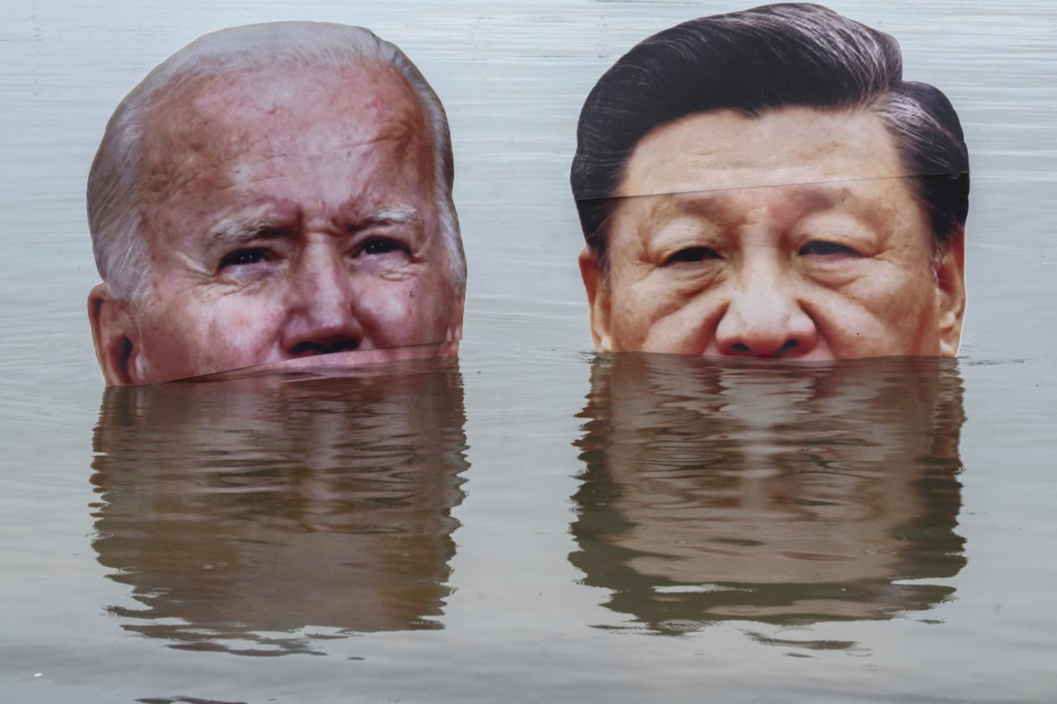 Among Biden’s policy positions, his approach to China enjoys the strongest bipartisan support and is the most likely to endure in some form, even as protesters elsewhere in the world decry their climate approaches (Pablo Porciuncula/AFP via Getty Images)